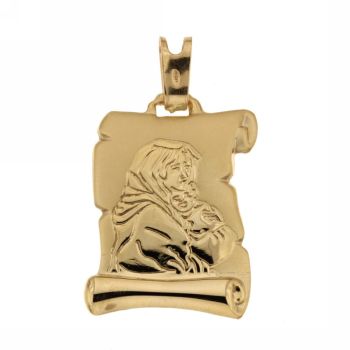 Medaglia con Madonna e bambino