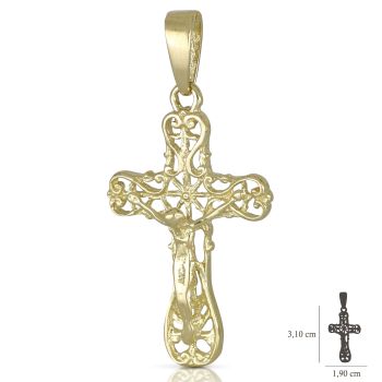 Croce traforata con Cristo
