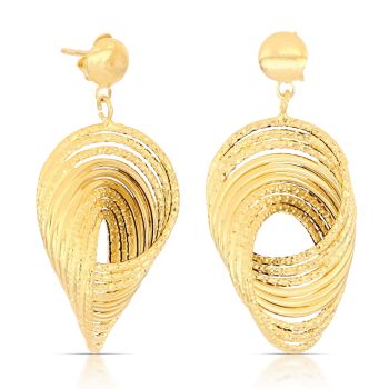 Orecchini pendenti a canna