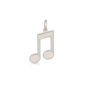 Musical note shaped pendant