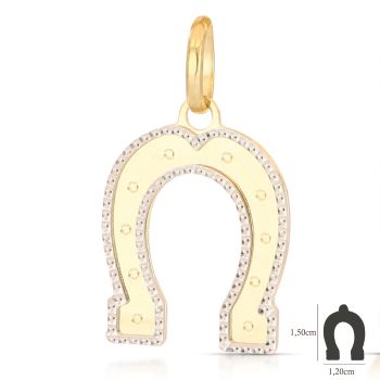 Pendente Ferro di cavallo bicolore