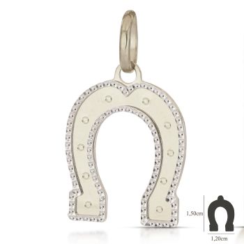 Pendente Ferro di cavallo bianco