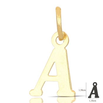Pendente lettera in stampatello-mod1
