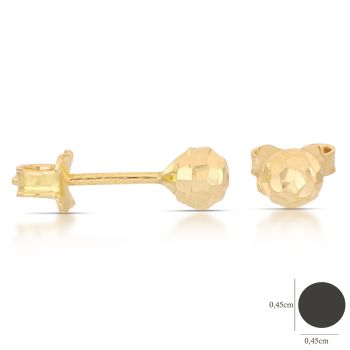 Orecchini sfera sfaccettata