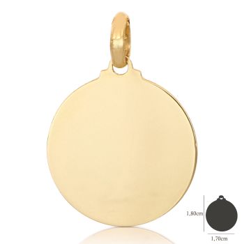 Medaglia tonda gialla mis4