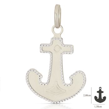 Pendente Ancora bianco mis.2