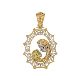 Virgin and child medal