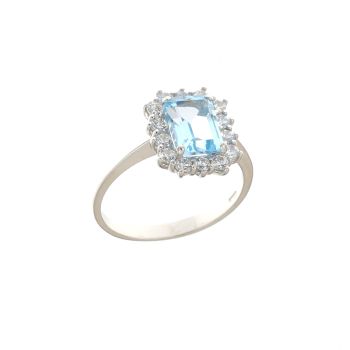 Light blue gem Ring