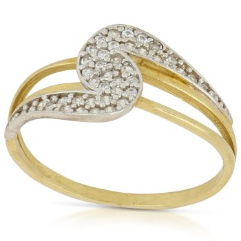 Anello con zirconi