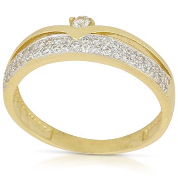 Anello con zirconi