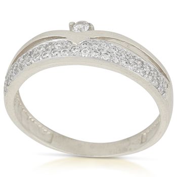 Anello con zirconi