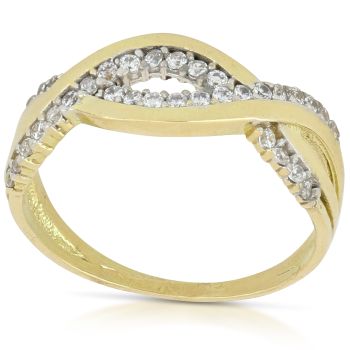 Anello con zirconi