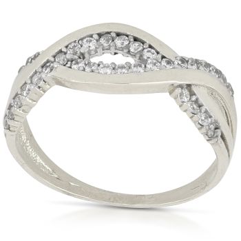 Anello con zirconi
