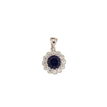 Pendente solitario blue