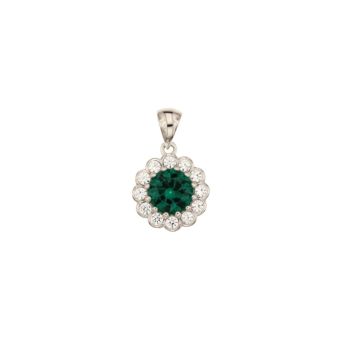 Pendente solitario verde