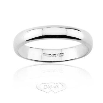 FV5 confort fit silver wedding ring