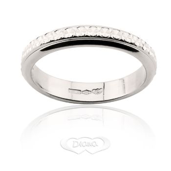 GIR1 B truckle silver wedding ring
