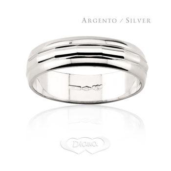 AF181OBM4 Silver engagement ring