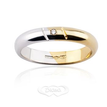 FDB224 P BC Silver wedding ring