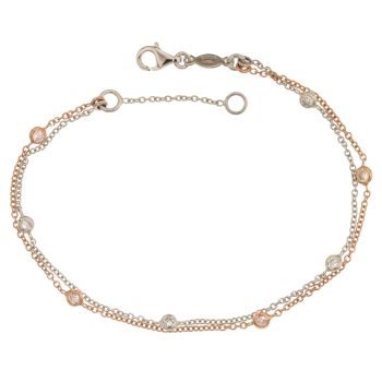 Alternating gem bracelet
