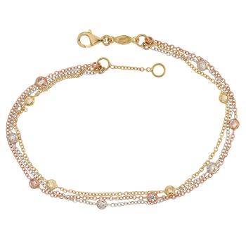Alternating gem bracelet