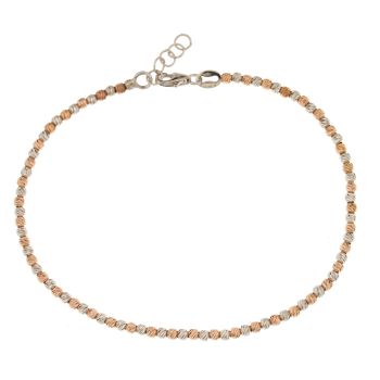 faceted ball bead bracelet