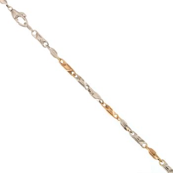 Hollow Peanut bar link bracelet