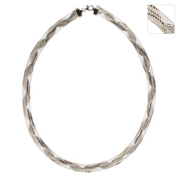 Woven cable necklace