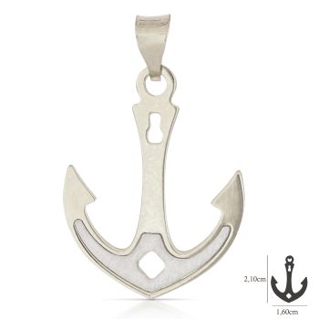 Pendente Ancora bianco mis.2