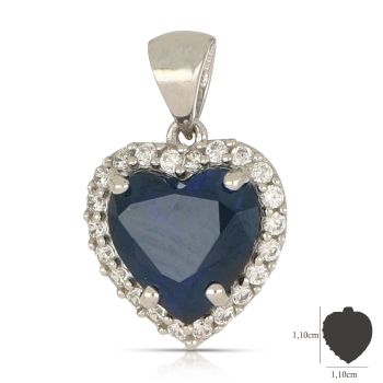 Pendente con pietra blue