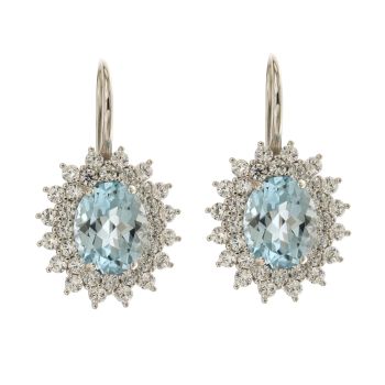 Orecchini con pietra azzurra