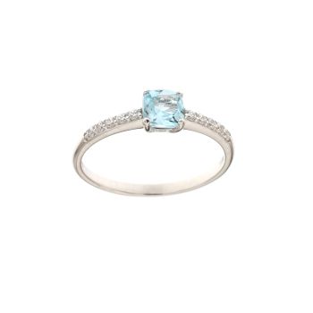 Anello solitario 4 griffe