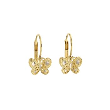 Openworked butterfly earrings