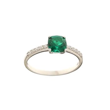 Anello solitario 4 griffe