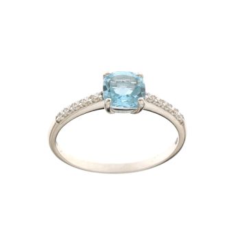 Anello solitario 4 griffe