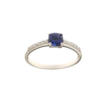 Anello solitario 4 griffe