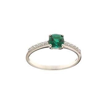 Anello solitario 4 griffe