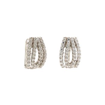 Zirconed lady earrings