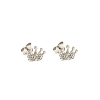 Crown zircon earrings