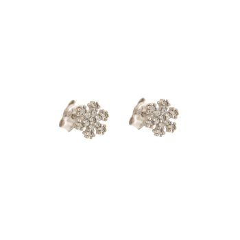 Snowflake zircon earrings