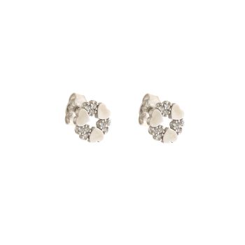 Hearts zircon earrings