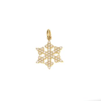 Snowflake shaped pendant