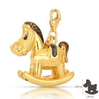 Rocking horse stackable charm