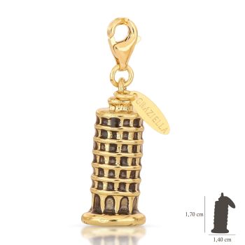Pendente Torre di Pisa con moschettone