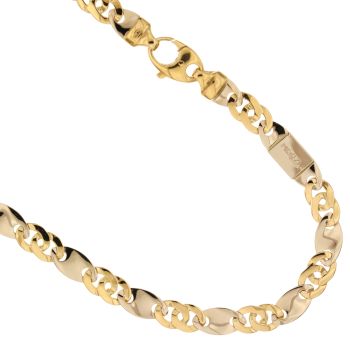 Catena piena maglia tigre alternata