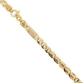 Bracciale pieno traversino alternato