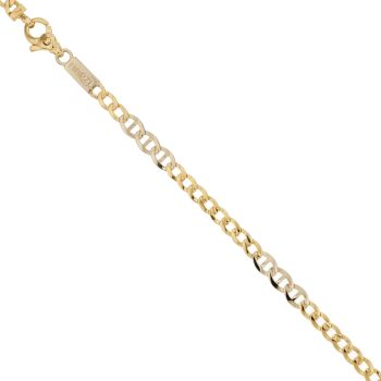 Bracciale pieno grumetta alternata