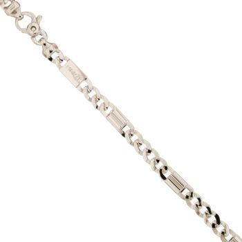 Bracciale pieno grumetta alternata