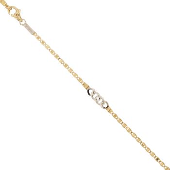 Bracciale pieno lingottino