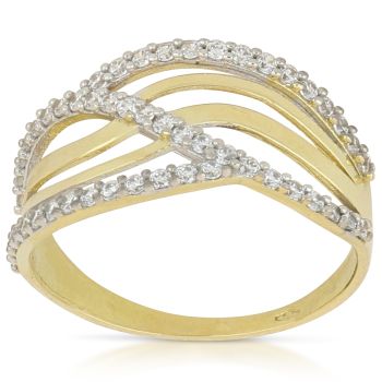Anello con zirconi